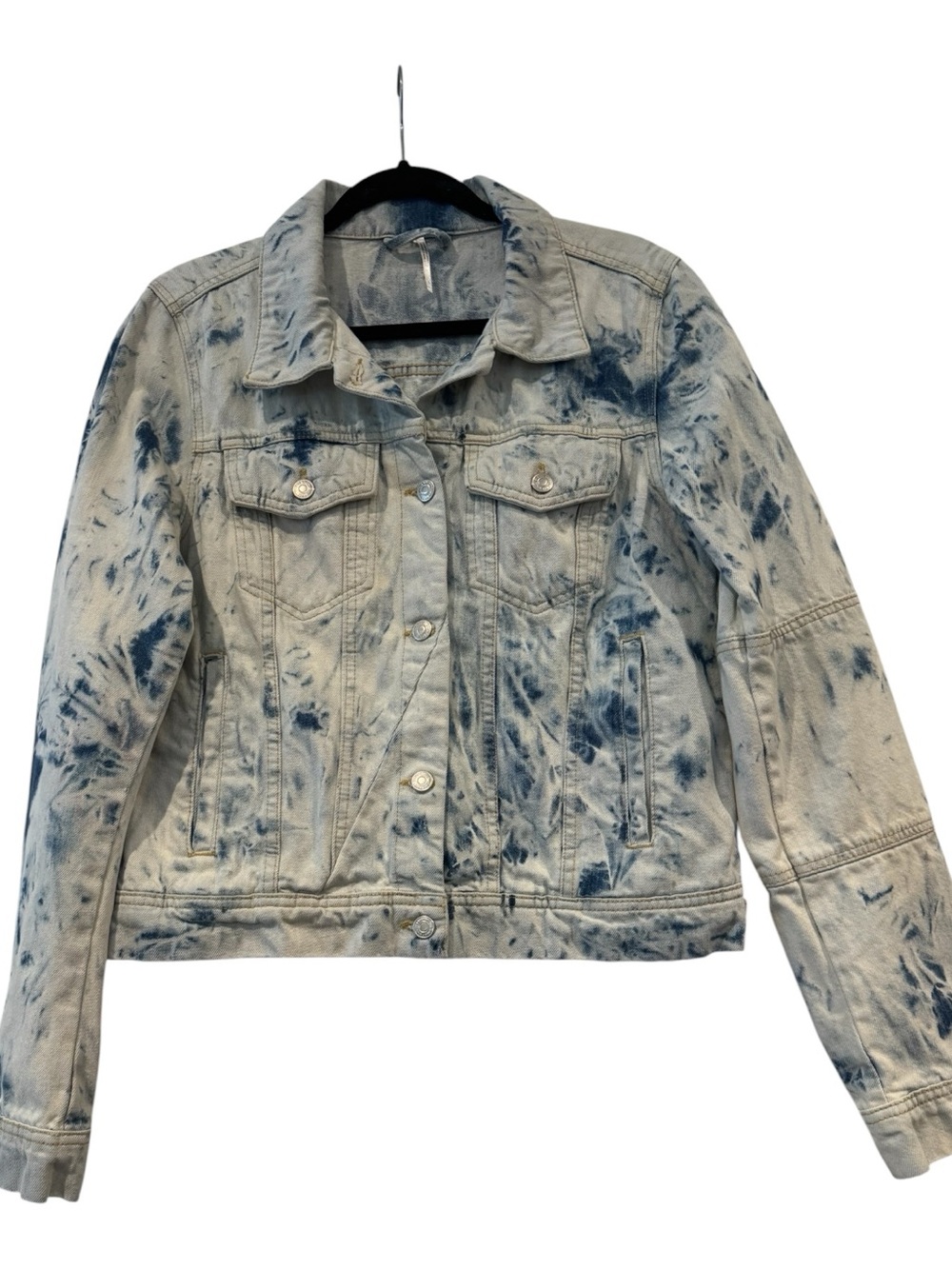 Free People Rumors Bleached Denim Jacket Excellent Condition - Picture 3 of 6